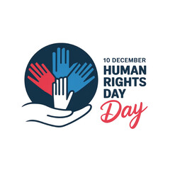 Fototapeta premium Human Rights Day isolated on transparent background, Generative ai.