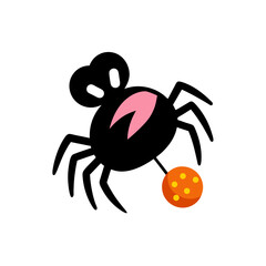 Vampire Coffin with Open Lid Vector Illustration