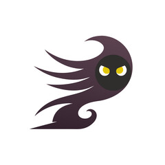 Spooky Wind Icon Vector Illustration