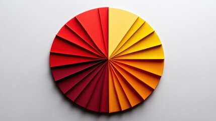 Obraz premium Colorful pie chart design on a light background