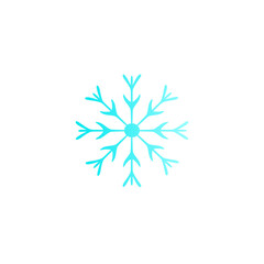 Obraz premium blue snowflake illustration