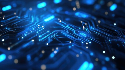 A dynamic technology background blends a vibrant firework display with a sleek circuit board, showcasing an electronic processor and CPU microchip, symbolizing innovation and digital power