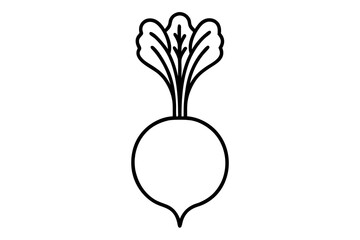 vector illustration of a beet