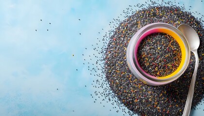 A spoon scooping spices from a bowl for flavorful cooking and culinary adventures in the kitchen