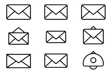 Email Client Line Art Design for Digital Artwork and Illustration 
