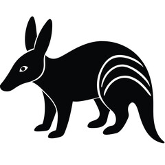 Aardvark silhouette vector illustration Aardvark plans black colour vector, Aardvark silhouette icon, aardvark silhouette black silhouette vector, Aardvark silhouette vector illustration.