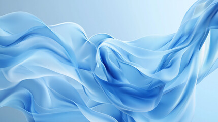 Fototapeta premium blue silk background, abstract blue background, Abstract Swirl, Soft Texture, Minimal Background, Light Aesthetic, Fluid Motion, Gentle Draping, Modern Design, generative ai.