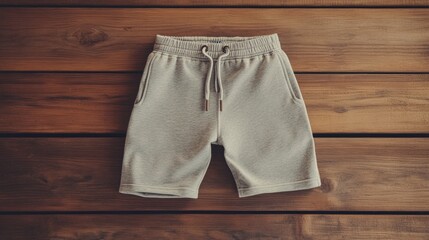 Jogger Shorts Flat Lay for Apparel Mockup