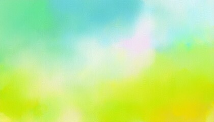 Obraz premium Abstract green and blue watercolor wash