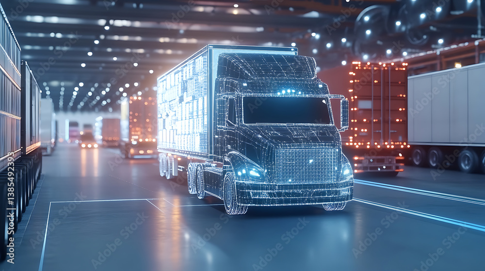 Poster an ai powered system automating supply chain inventory by analyzing real time product demand and del