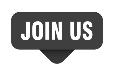 join us sticker. join us sign on transparent background
