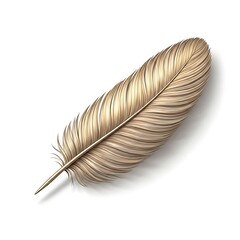 Delicate feather like textures made of light metallic threads on a white backdrop.