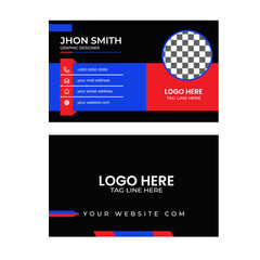 Naklejka premium Modern professional business card