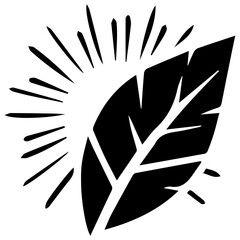 Stylish summer leaf artistic illustration for modern concept