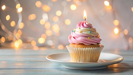 A Delightful Arrangement of Colorful Birthday Cups


