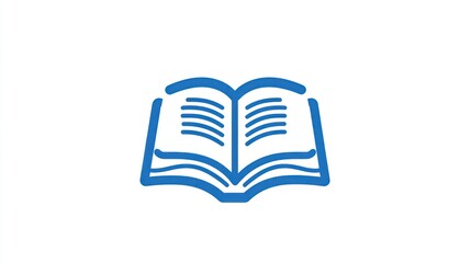 Open book icon, simple, education, knowledge