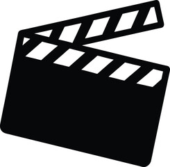 movie clapper board vector illustration