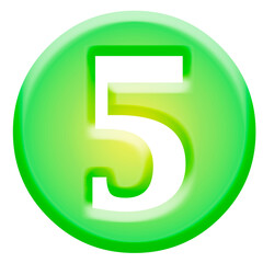 number 5 button