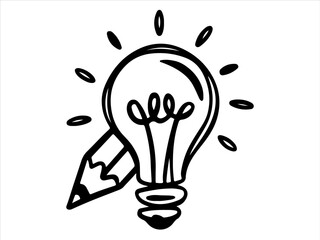vector light bulb