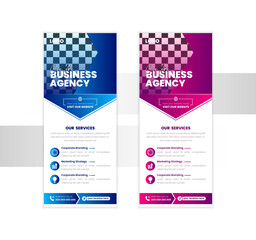 Modern Corporate Roll-Up Banner Design Template