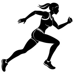 silhouette runner