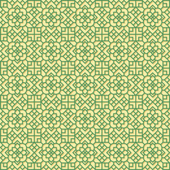 Oriental Geometric Stroke Seamless Ornament on Bold Style for Wedding or Decoration