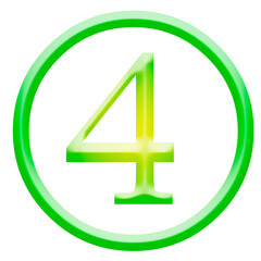 Fototapeta premium number 4 icon eight sign