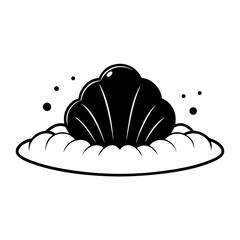 vector illustration of a  clamshells