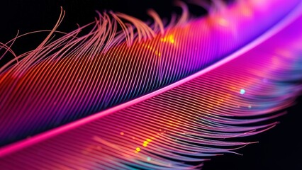 The dazzling colors of the Dance of Light Feathers