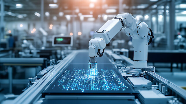 An AI powered system automating visual recognition in manufacturing by analyzing real time product images, defect detection, and quality assurance for efficient production