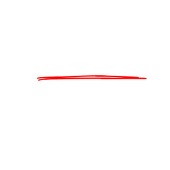 Underline Red Brush Stroke