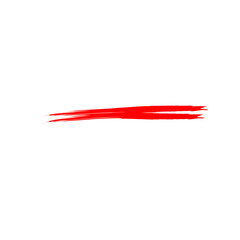 Underline Red Brush Stroke