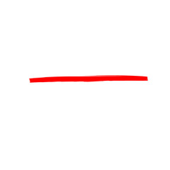 Underline Red Brush Stroke
