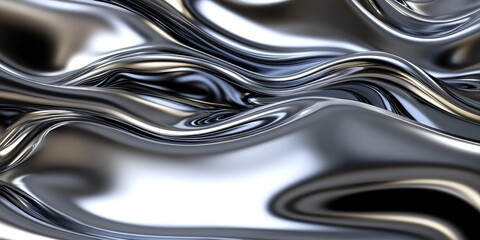 Abstract Liquid Metal Flowing Texture (1)