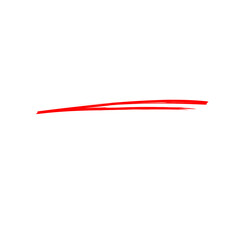 Underline Red Brush Stroke