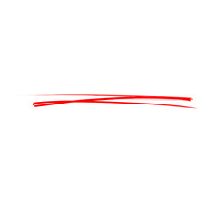 Underline Red Brush Stroke