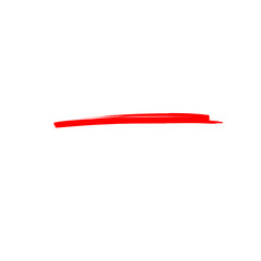 Underline Red Brush Stroke