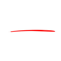 Underline Red Brush Stroke
