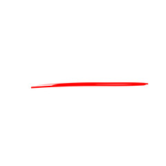 Underline Red Brush Stroke