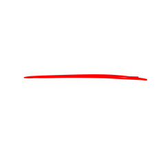 Underline Red Brush Stroke