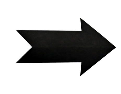 black and white arrow
