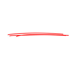 Underline Red Brush Stroke