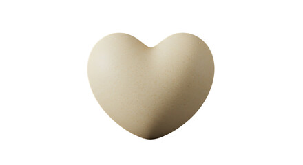 Heart Shape Egg isolated on white background