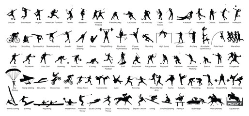 All sports player silhouette © Tamim 99Graphics