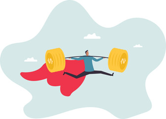 Investment professional or financial literacy, investing expert or wealth manager, effort to earn more money or fund profit.character for design.