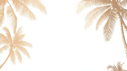 The holiday of Summer with colorful theme as palm trees background as texture frame background  