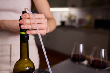 Experience the art of elegant wine pouring using the most modern and innovative tools available