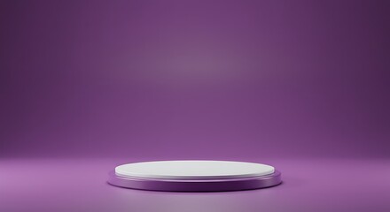 Obraz premium Violet Hue, Gentle Curve AI Generated