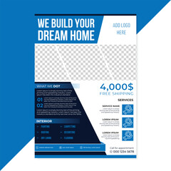 Real estate home sale flyer template