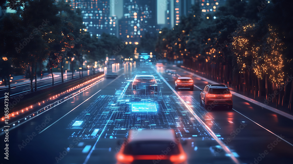 Poster an ai powered system enhancing autonomous vehicle navigation by analyzing real time traffic data and
